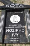 KOTA Nozipho Ivy 1957-2012