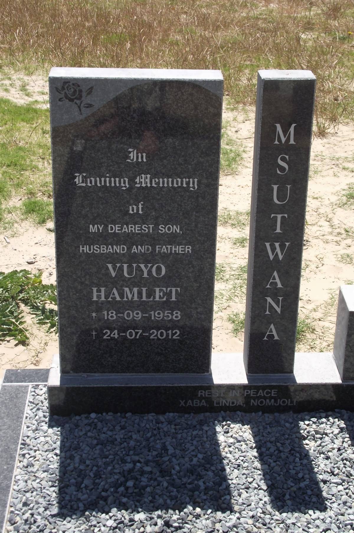 MSUTWANA Vuyo Hamlet 1958-2012