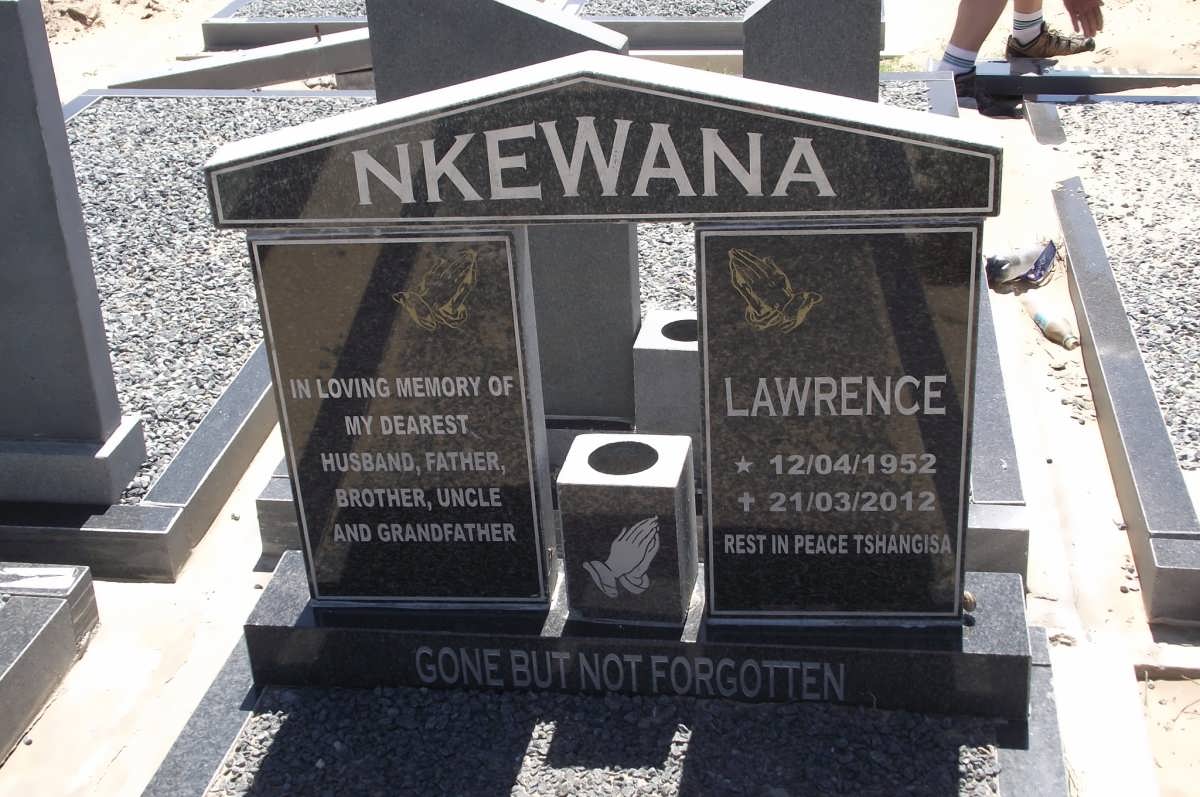 NKEWANA Lawrence 1952-2012