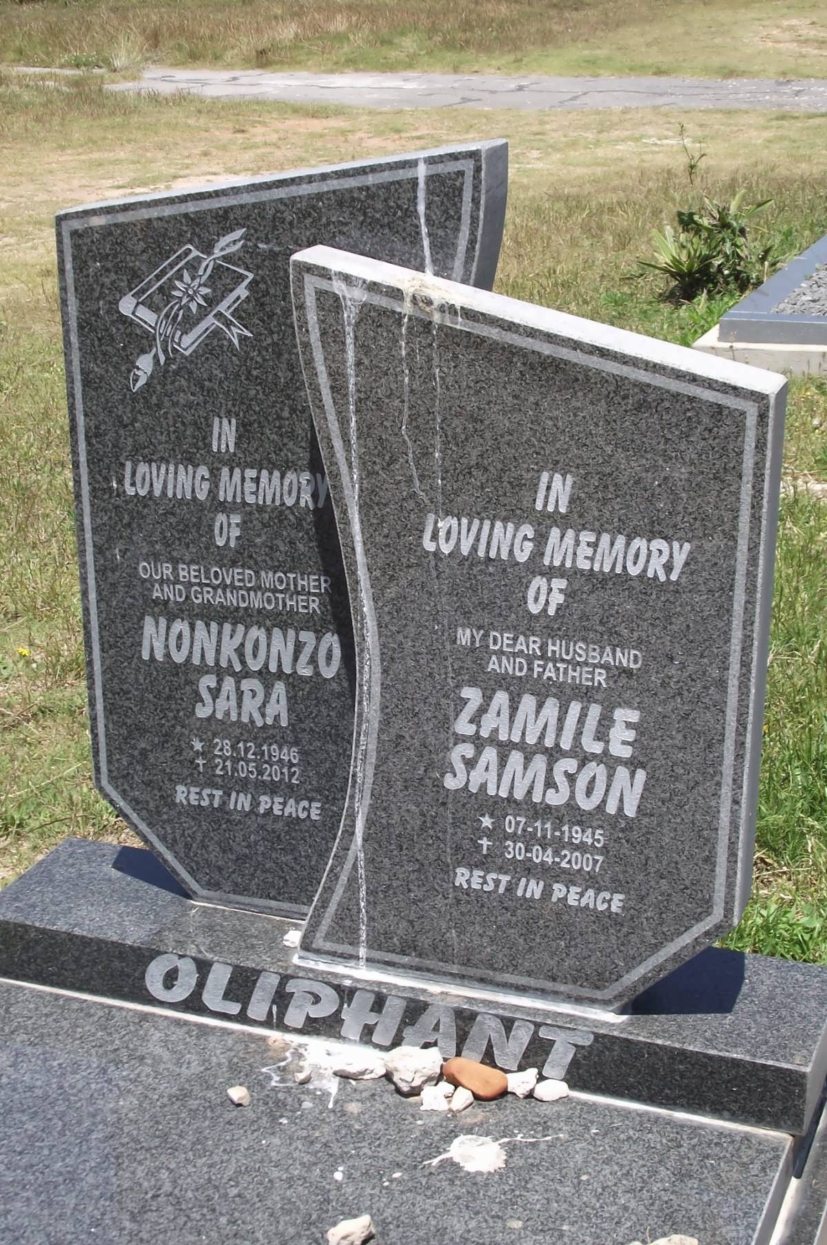OLIPHANT Zamile Samson 1945-2007 & Nonkonzo Sara 1946-2012