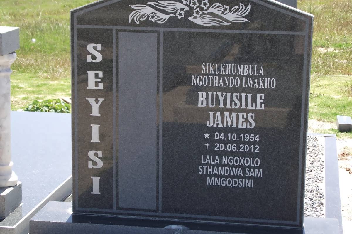 SEYISI Buyisile James 1954-2012