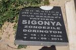 SIGONYA Zongezile Dorington 1946-2012