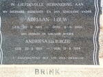 BRINK Adriaan Louw 1901-1966 & Andriesa BURGER 1906-1998