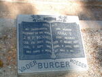 BURGER J.H.P. 1899-1961 & Anna E. MOORE 1907-1980