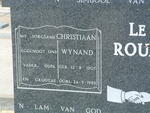 ROUX Christiaan Wynand, le 1907-1985