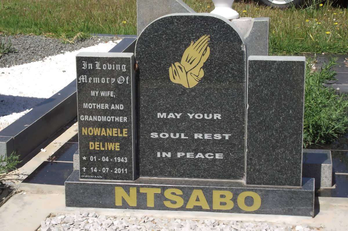 NTSABO Nowanele Deliwe 1943-2011