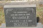 NAGEL Christoffel P. 1875-1960