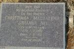 NEL Christina Magdalena Johanna nee V. WYNGAARD 1921-1951