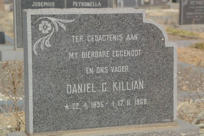 KILLIAN Daniel G. 1895-1968