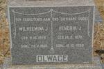 OLWAGE Hendrik J. 1878-1960 & Wilhelmina J. 1878-1960