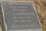 RENSBURG J.J., J. van 1909-1958 