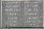 VENTER Nicolaas S.C. 1904-1972 & Aletta C. KEYSER 1891-1978