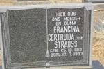 STRAUSS Francina Gertruida 1919-1997