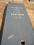 SAAYMAN G.A.E. 1898-1987