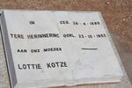 KOTZE Lottie 1880-1957