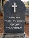 LORENTZ Yuleen Mary nee SWEETMAN 1924-2001