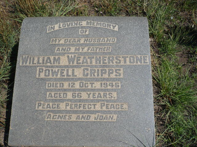 CRIPPS William Weatherstone Powell  -1946