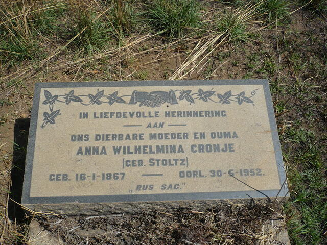 CRONJE Anna Wilhelmina nee STOLTZ 1867-1952