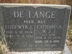 LANGE Lodewyk F., de 1904-1974 & Catharina W.J.J. KOK 1904-1996