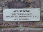ARMSTRONG Dorothy nee ORCHISON 1927-2008