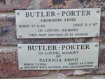 PORTER Georgina Anna, Butler 1966-1987 :: PORTER Patricia Anna, Butler 1936-2004