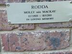 RODDA Molly MACKAY 1925-2011