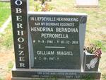 OBERHOLZER Gilliam Magiel 1947- & Hendrina Berndina Petronella 1944-2010