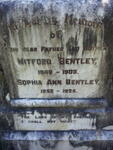BENTLEY Mitford 1848-1903 & Sophia Ann 1852-1925