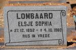 LOMBAARD Elsje Sophia 1892-1980