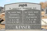 KEYSER Stefanus Hermanus 1903-1980 & Maria Elizabeth 1903-1981