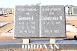 JORDAAN Gideon L. 1923-1996 & Christina M. 1929-