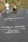 BOTHA Marthinus Christoffel 1935- & Petronella Gertruida REYNOLDS voorheen VENTER 1921-2004