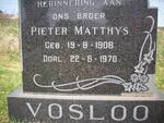 VOSLOO Pieter Matthys 1908-1970