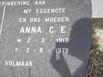 ? Anna C.E. 1913-1978