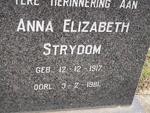STRYDOM Anna Elizabeth 1917-1981