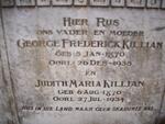 KILLIAN George Frederick 1870-1933 & Judith Maria 1870-1934