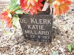 KLERK Matie, de nee MILLARD 1913-1997