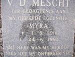 MESCHT Myra, van der 1916-1995