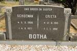 BOTHA Schoeman 1906-1977 & Grieta 1915-1992