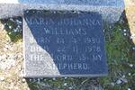 WILLIAMS George 1921-1964 & Maria Johanna 1930-1978