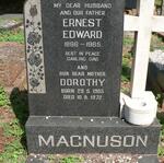 MAGNUSON Ernest Edward 1896-1965 & Dorothy 1905-1972