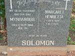 SOLOMON Mynhardus -1960 & Margaret Henrietta 1894-1973