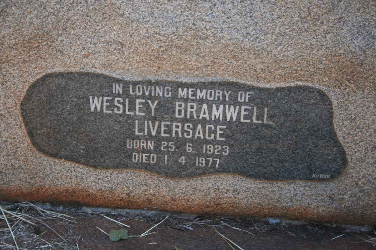 LIVERSAGE Wesley Bramwell 1928-1977