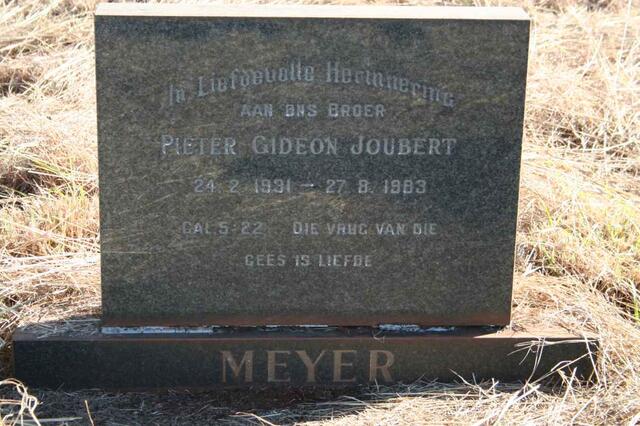 MEYER Pieter Gideon Joubert 1891-1983