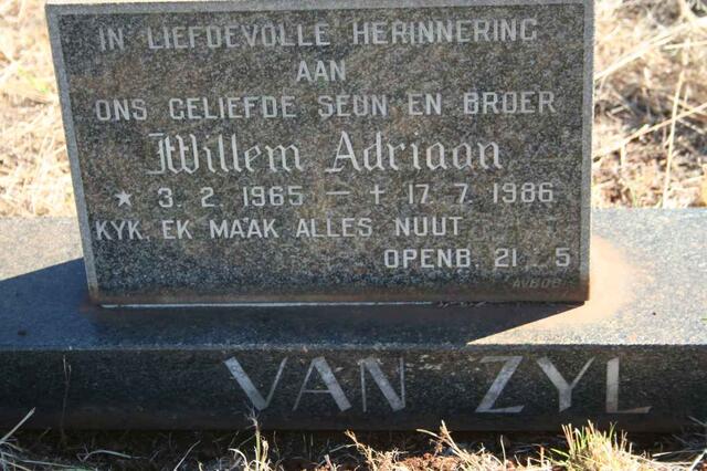 ZYL Willem Adriaan, van 1965-1986