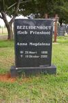 BEZUIDENHOUT Anna Magdalena nee PRINSLOO 1898-2000
