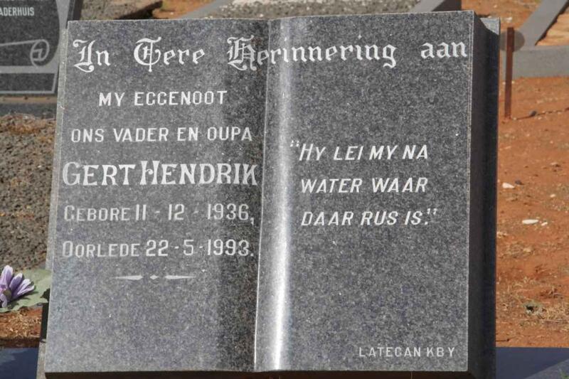 ? Gert Hendrik 1936-1993