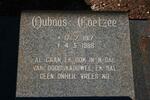 COETZEE Oubaas 1917-1988