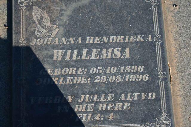 WILLEMSE Johanna Hendrieka 1896-1996