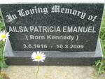EMANUEL Ailsa Patricia nee KENNEDY 1916-2009